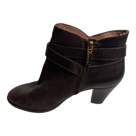 Louise Et Cie Ranier  Leather Heeled Ankle Booties - Picture 5 of 12